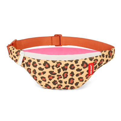 Heuptasje kind leopard prints beige roze detail rits Hello Hossy