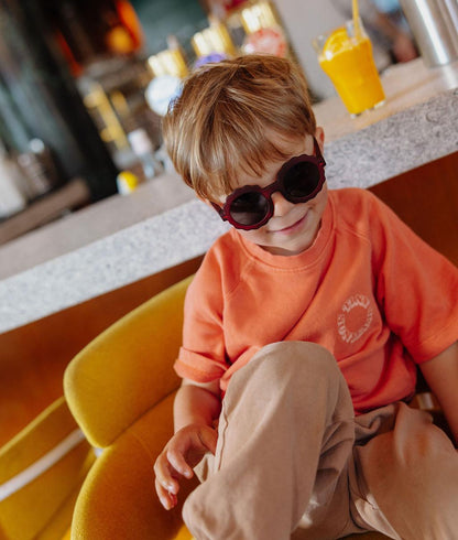 Zonnebrillen voor kinderen paars originele vorm donkere glazen Hello Hossy
