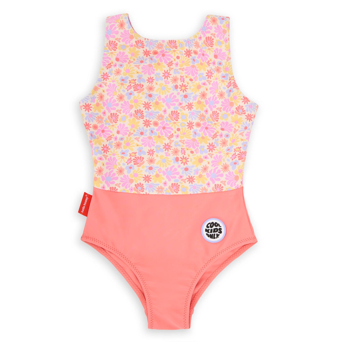 Maillot de Bain Fille Retro Flowers anti-uv, une pièce, Cool Kids Only !