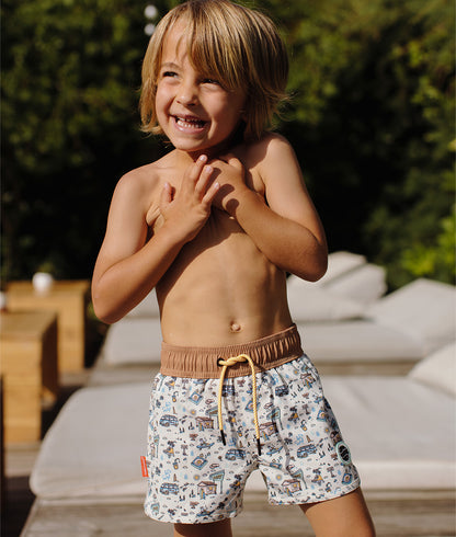 Jongens zwembroek Hossegor met UV-bescherming, Cool Kids Only !