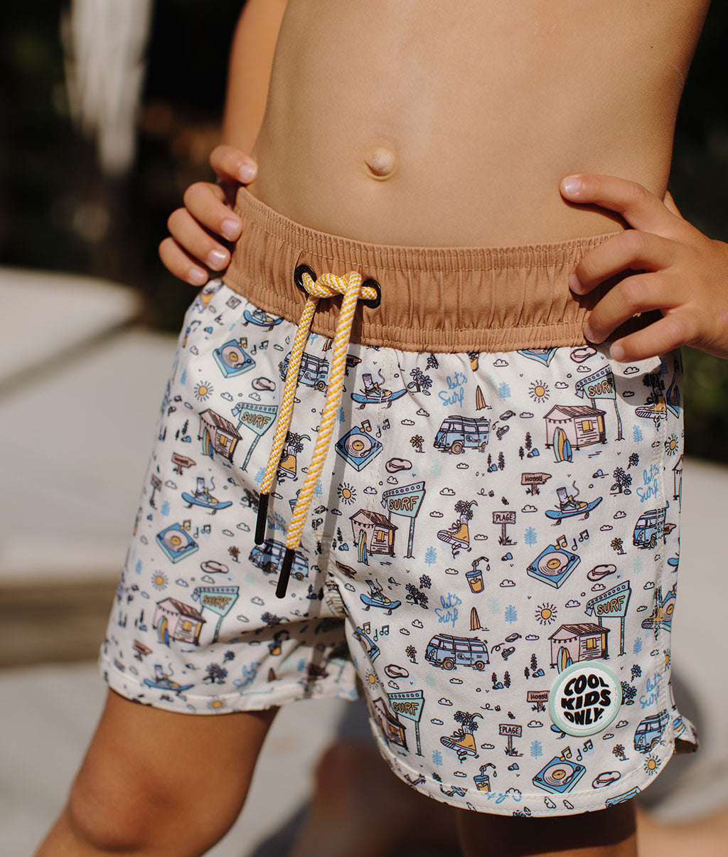 Jongens zwembroek Hossegor met UV-bescherming, Cool Kids Only !
