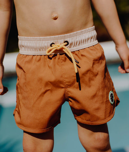 Short de Bain Garçon Mini Iced Coffee anti-uv, Cool Kids Only !