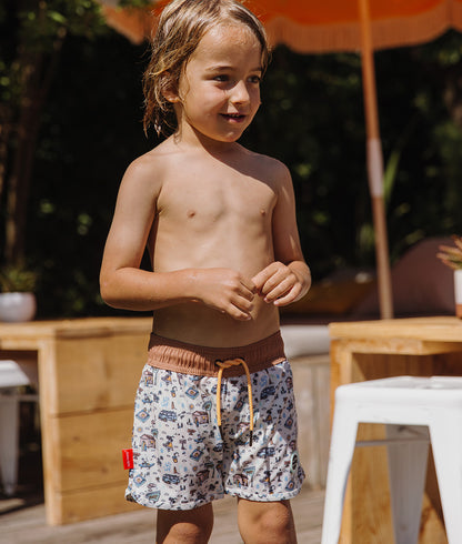 Jongens zwembroek Hossegor met UV-bescherming, Cool Kids Only !