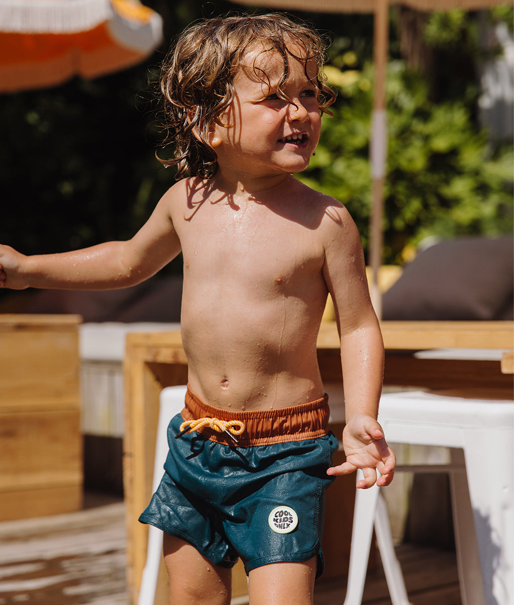 Maillot de Bain Garçon Mini Duck Blue anti-uv, Cool Kids Only !