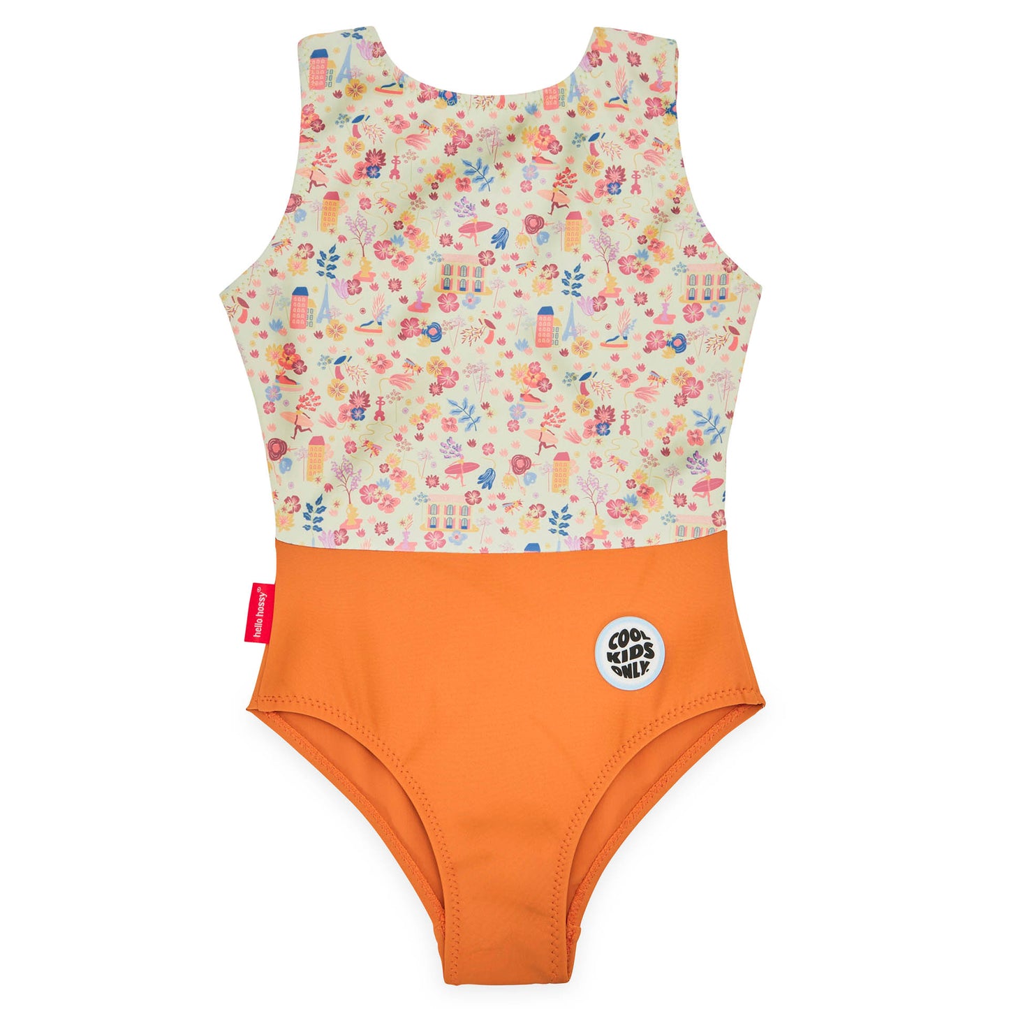 Maillot de Bain Fille Dried Flowers anti-uv, une pièce, Cool Kids Only !