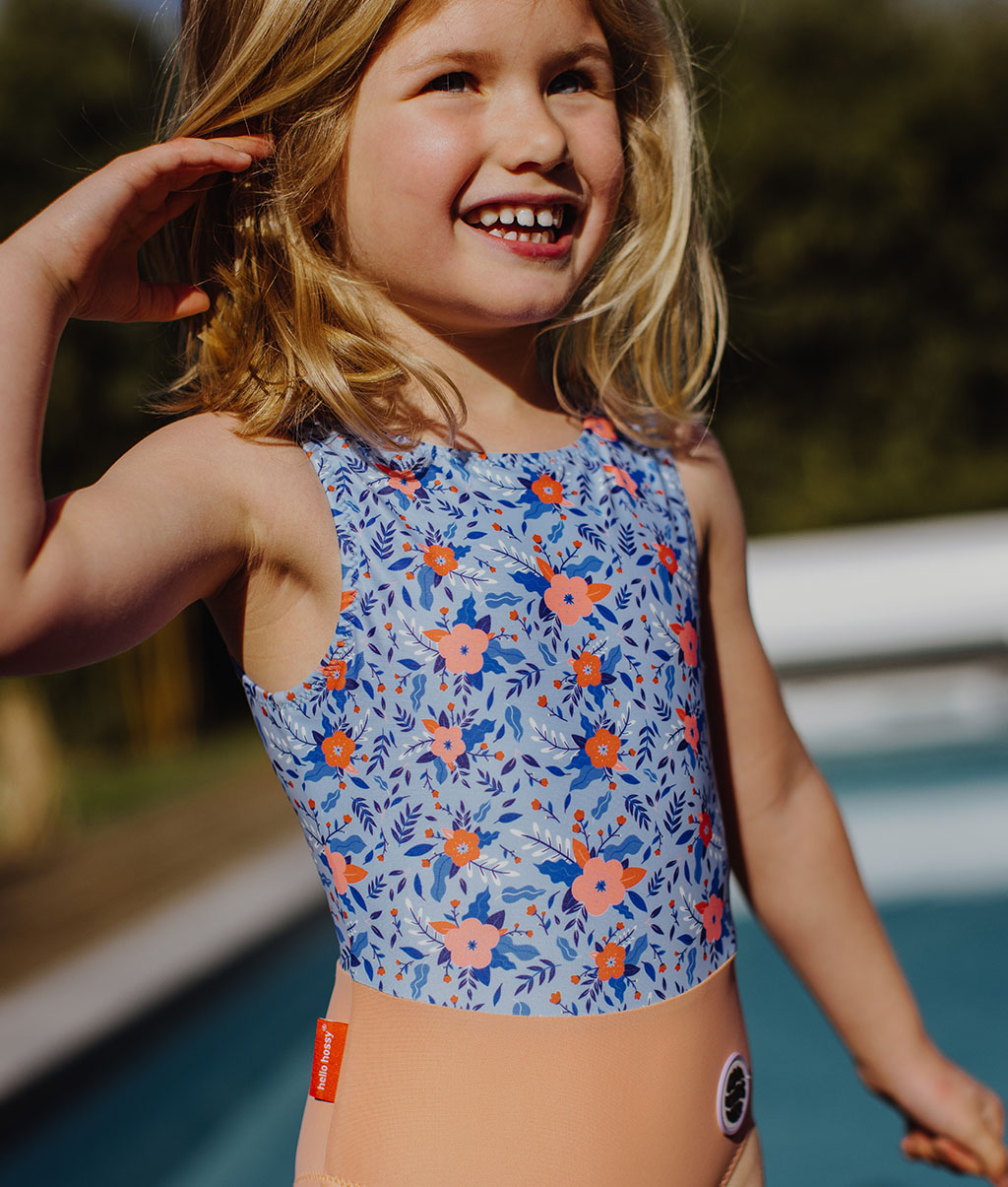 Maillot de Bain Fille Champêtre anti-uv, une pièce, Cool Kids Only !