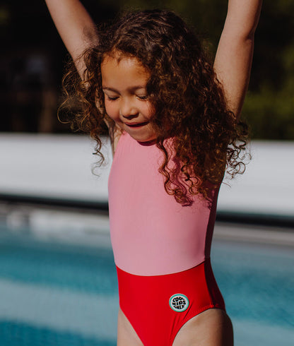 Maillot de Bain Fille Mini Framboise anti-uv, une pièce, Cool Kids Only !