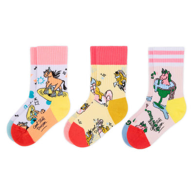 Kindersokken eenhoorn prints gevarieerde kleuren Hello Hossy