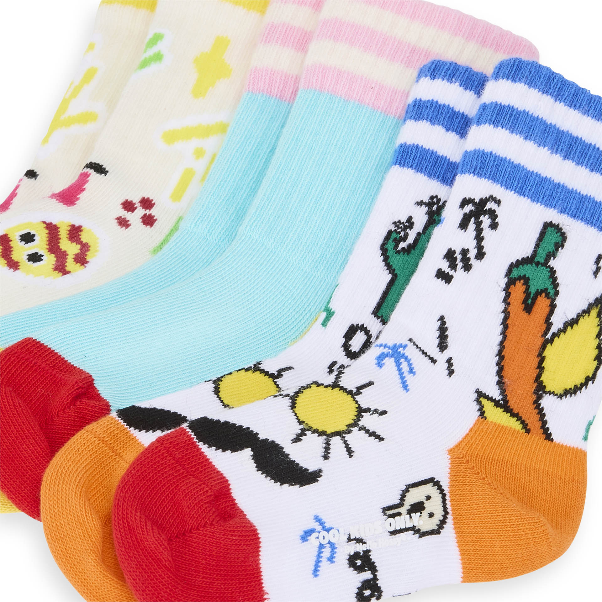 Pack Chaussettes Enfants, coton biologique, accessoire coloré, cadeau enfant, dès 1 an, Cool Kids Only !