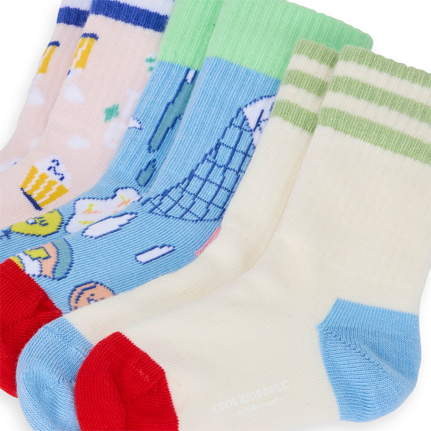 Pack Chaussettes Enfants, coton biologique, accessoire coloré, cadeau enfant, dès 1 an, Cool Kids Only !