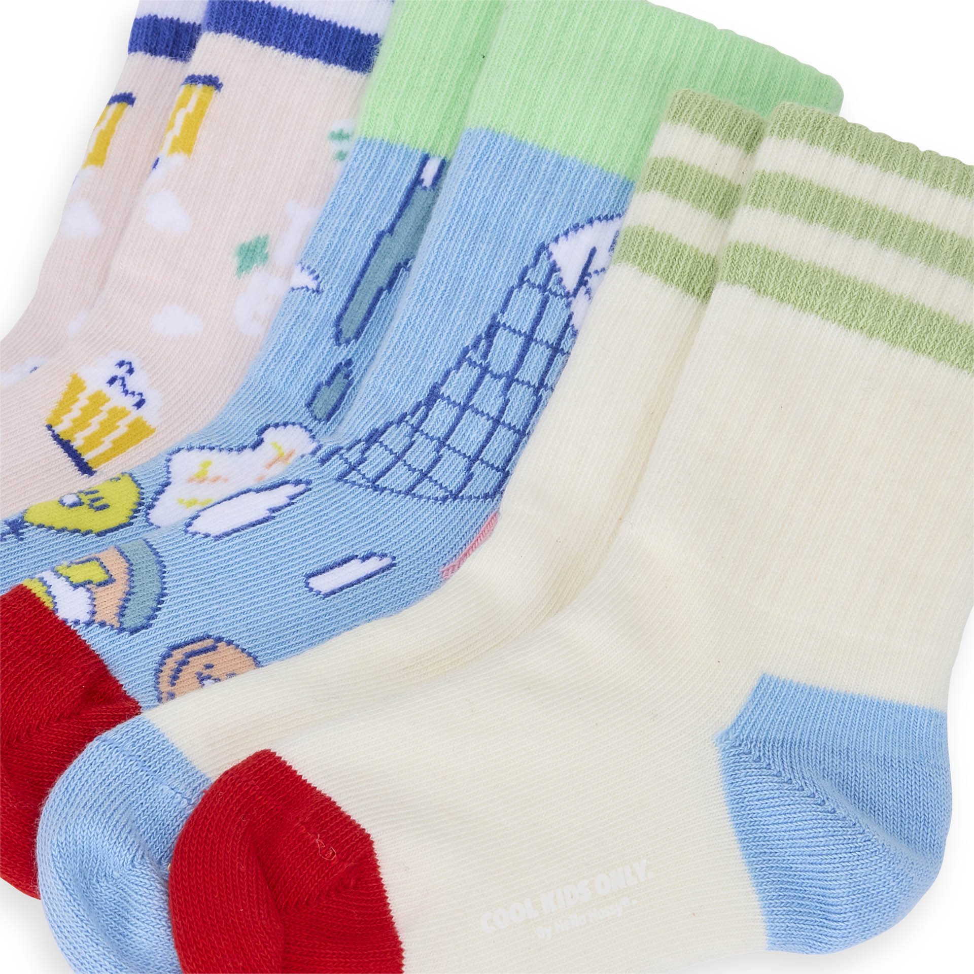 Pack Chaussettes Enfants, coton biologique, accessoire coloré, cadeau enfant, dès 1 an, Cool Kids Only !