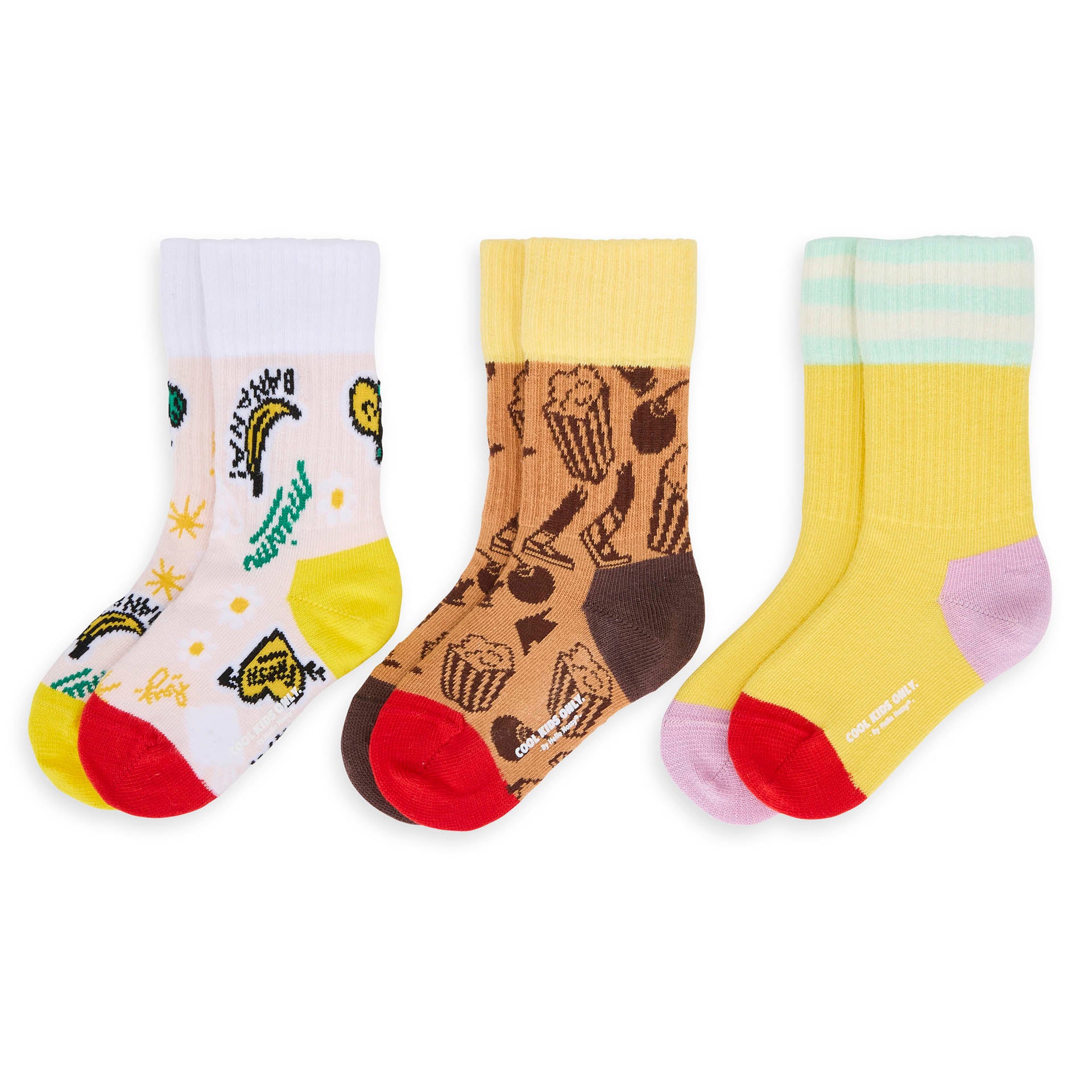 Pack Chaussettes Enfants, coton biologique, accessoire coloré, cadeau enfant, dès 1 an, Cool Kids Only !