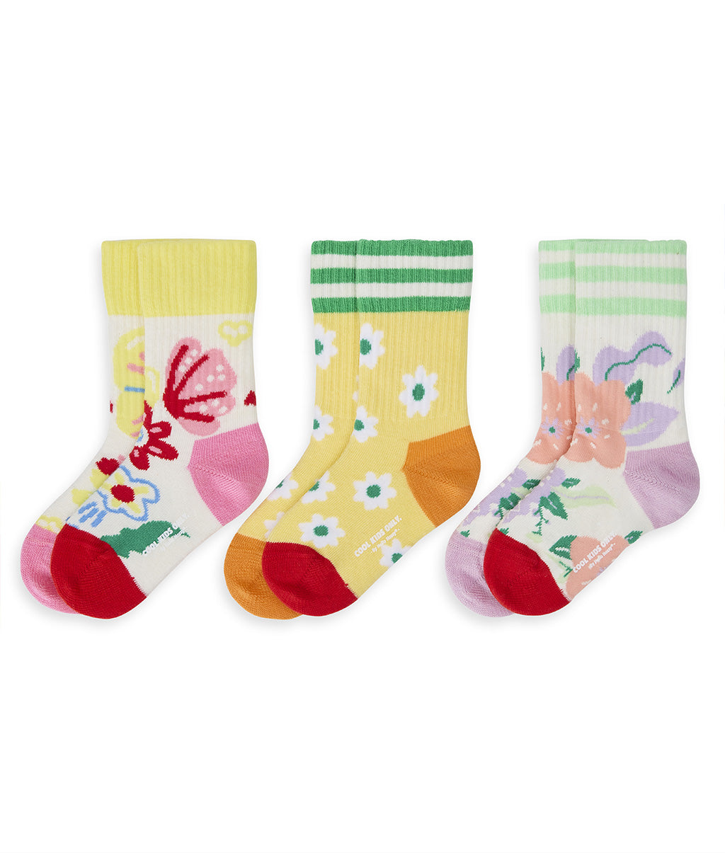 Pack Chaussettes Enfants, coton biologique, accessoire coloré, cadeau enfant, dès 1 an, Cool Kids Only !