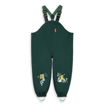 Pantalon de Pluie imperméable avec bretelles Captain pour enfant – vue à plat, de face