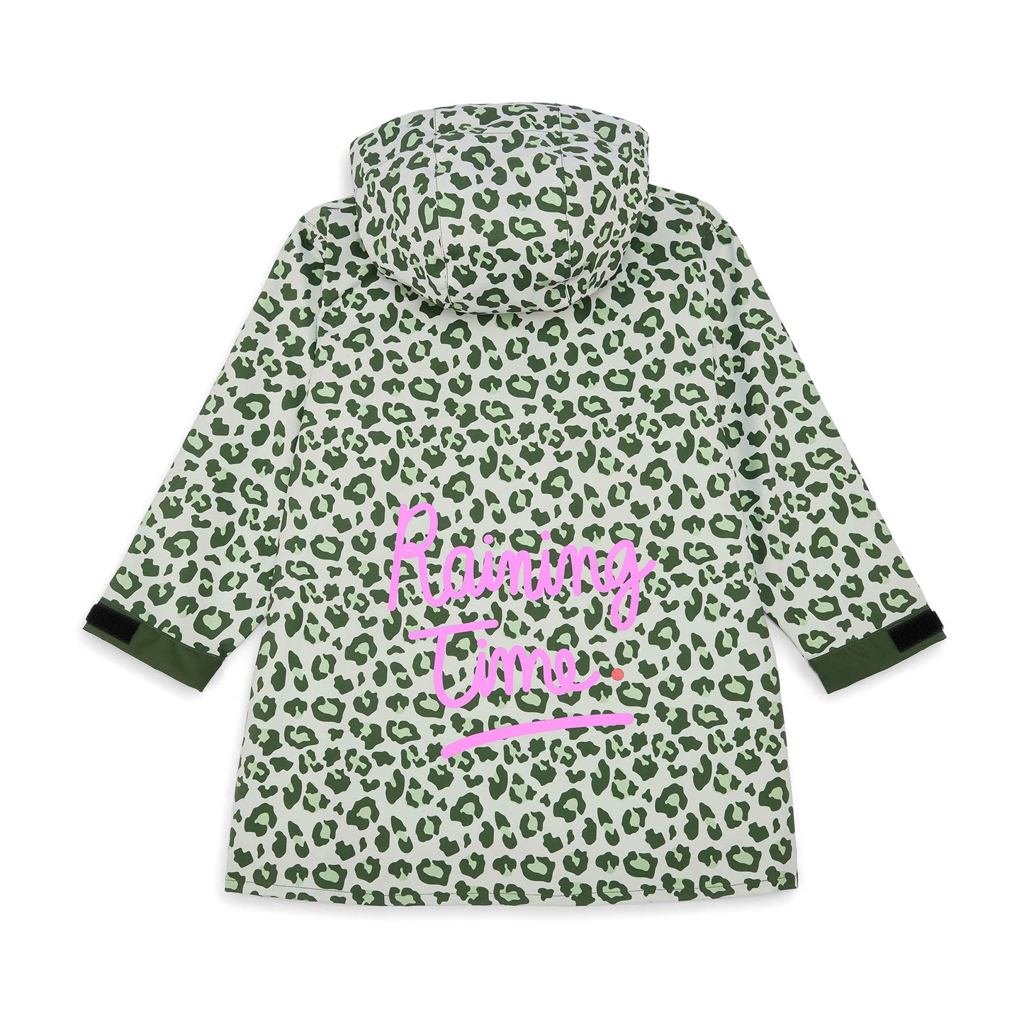 Green Leopard Regenponcho
