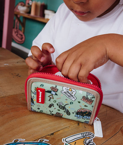 DAWRIS Portemonnee voor kinderen, slanke portemonnee voor jongens, met ketting, clip, ritssluiting, opvouwbaar, drievoudige kinderportemonnee, voor tieners, jongens en heren, C, 12 x 8 x 1 cm DAWRIS Portemonnee voor kinderen, slanke portemonnee voor jongens, met ketting, clip, ritssluiting, opvouwbaar, drievoudige kinderportemonnee, voor tieners, jongens en heren, C, 12 x 8 x 1 cm