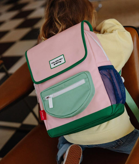 Rugzak kind roze groene ritstas Hello Hossy