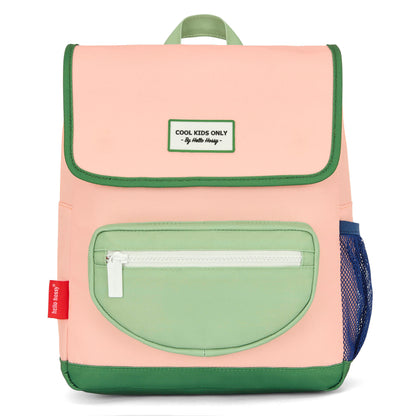 Rugzak kind roze groen voorvak Hello Hossy