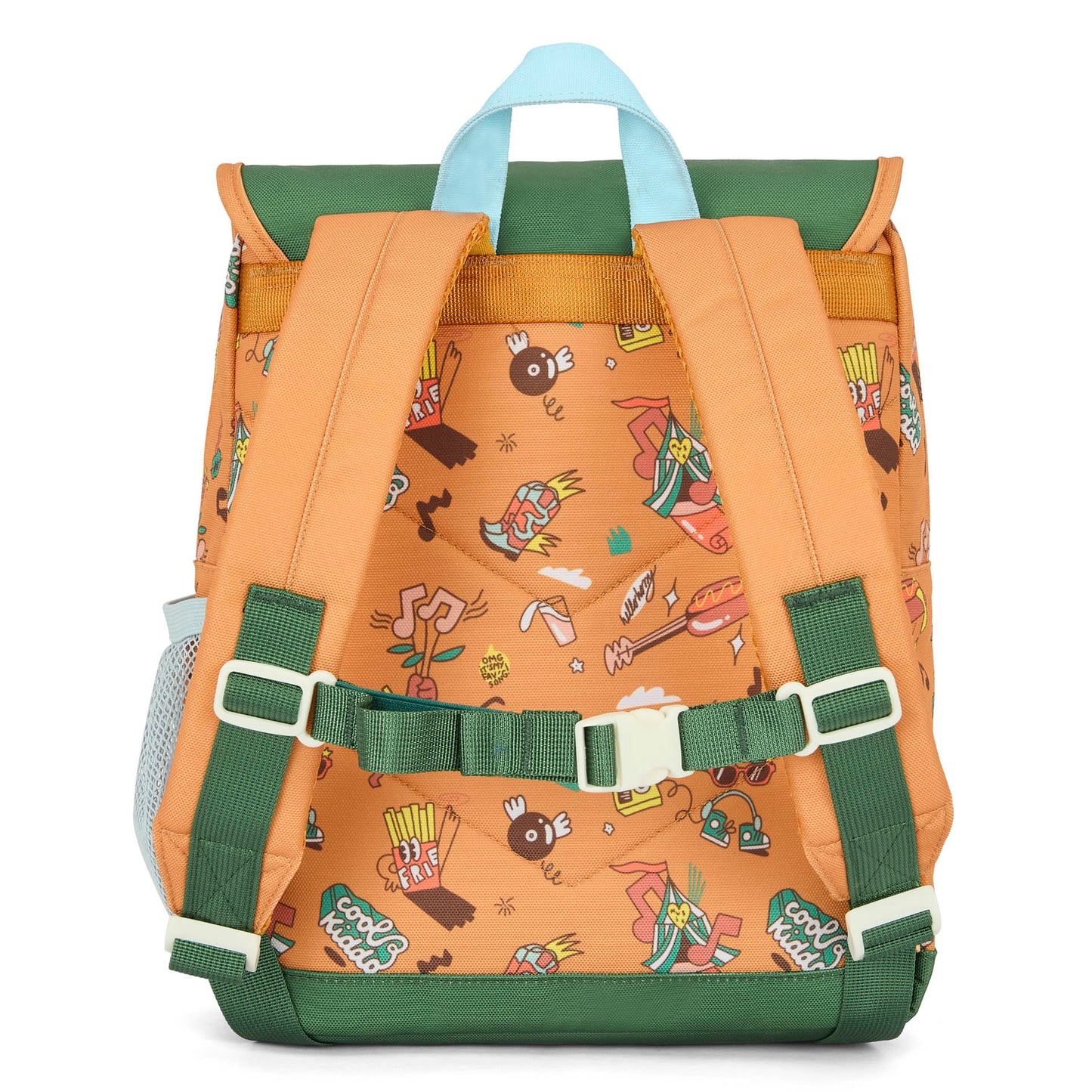 Rugzak kind bruin muziek prints Hello Hossy