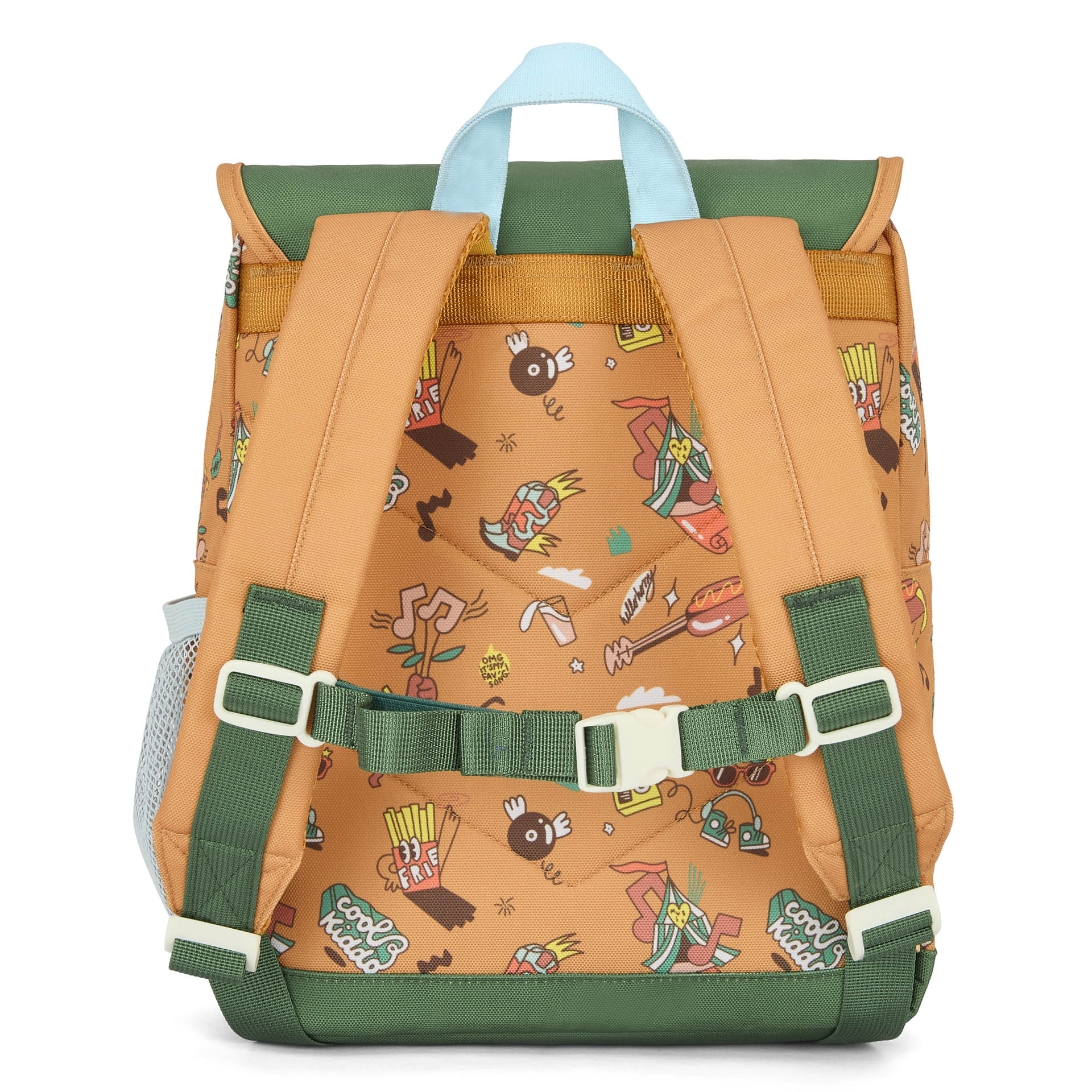 Rugzak kind bruin muziek prints Hello Hossy