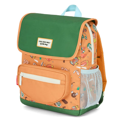 Rugzak kind bruin muziek motief Patch Hello Hossy
