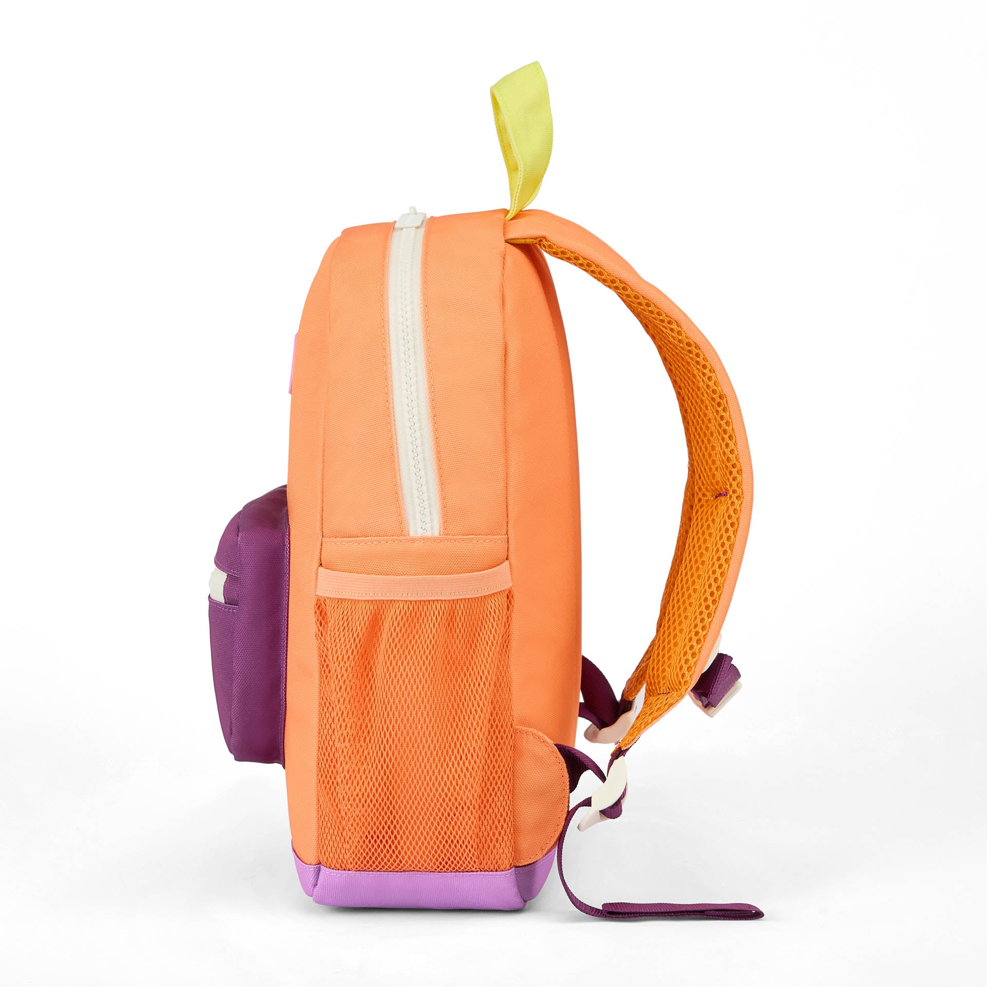 Rugzak kind oranje mauve detail geel Hello Hossy
