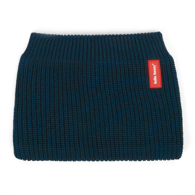 Snood in gebreide stof, gevoerd met fleece, Cocoon Polo voor kinderen en baby's – plat gelegd