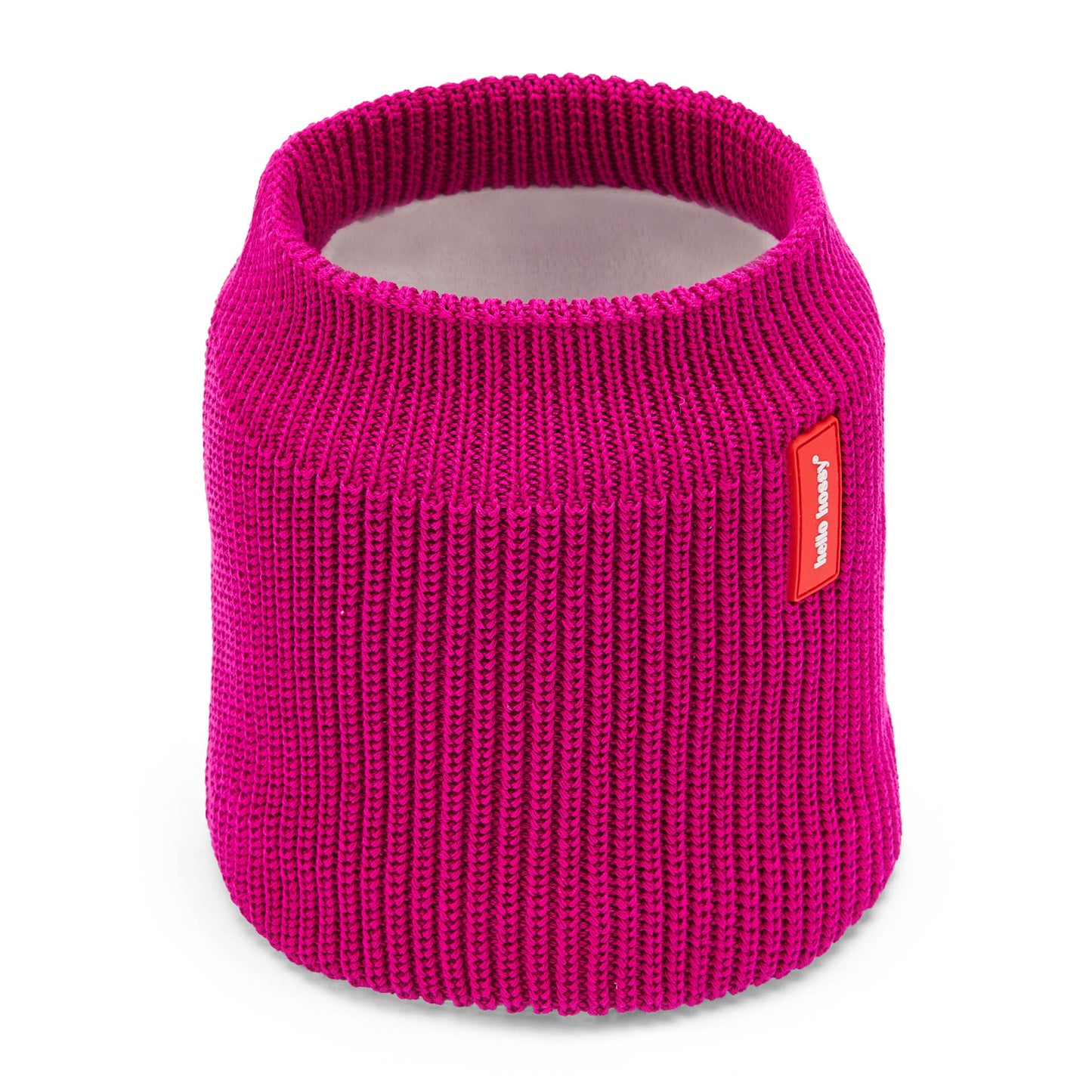 Snood kind paars gebreid fleece voering Hello Hossy