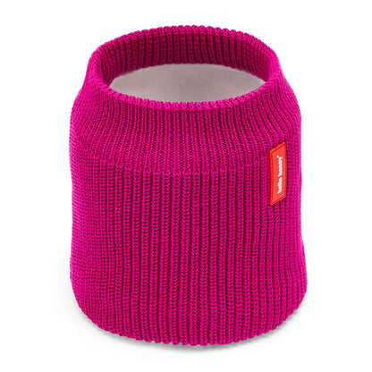 Snood kind paars gebreid fleece voering Hello Hossy