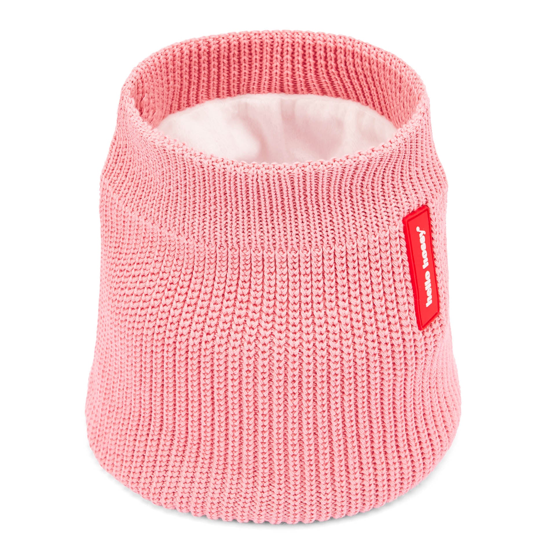 Snood kind roze tricot fleece voering rode Hello Hossy