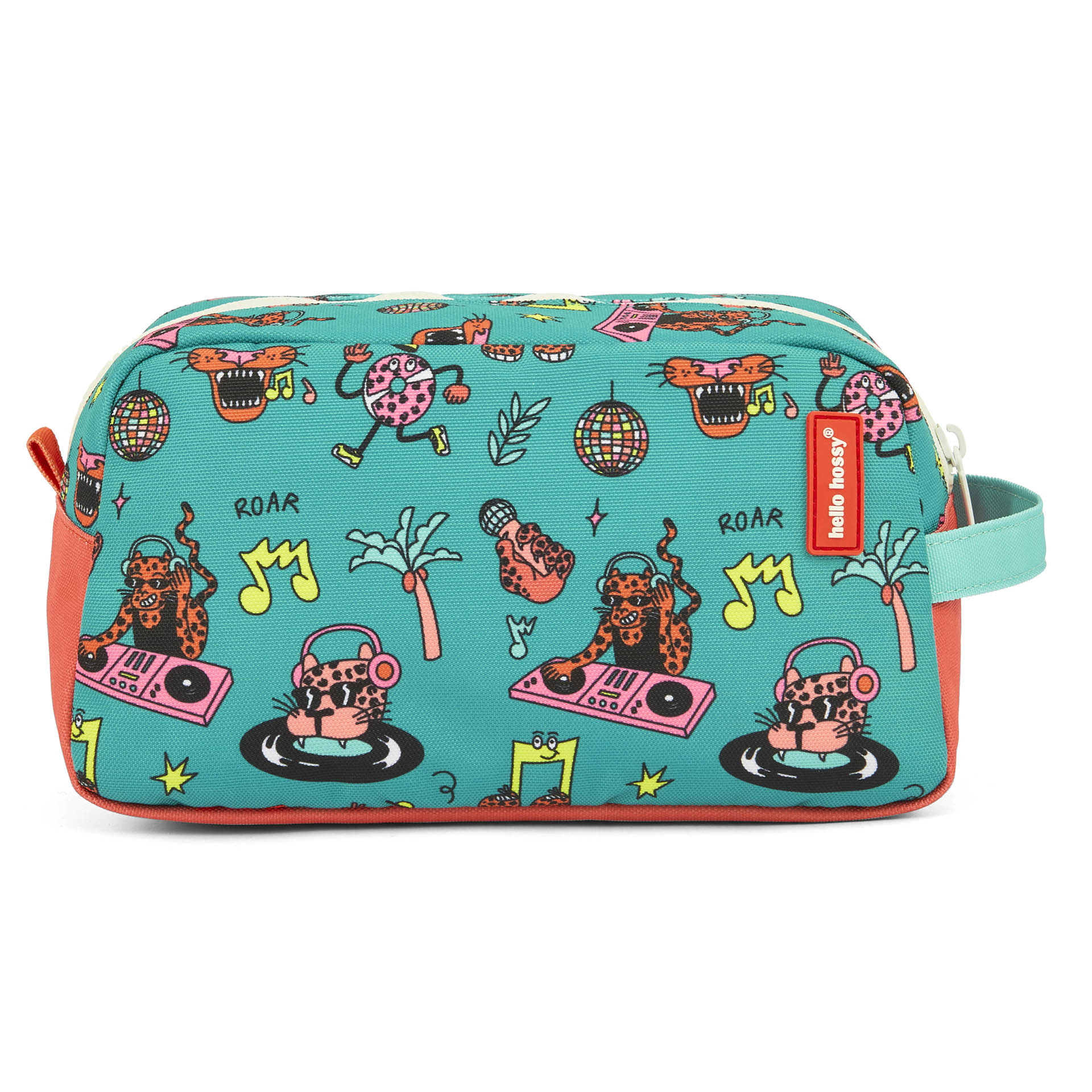 Trousse de toilette enfant vert motifs musique Hello Hossy