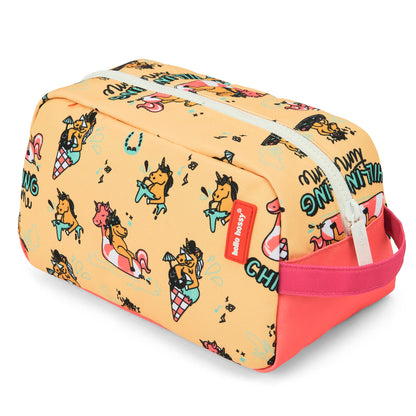 Toilettas kind geel motief eenhoorn koraal Hello Hossy