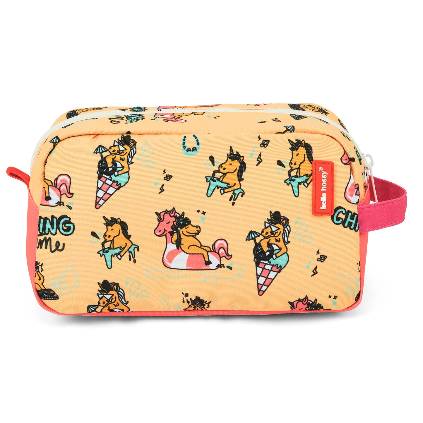 Toilettas kind prints eenhoorn geel roze Hello Hossy