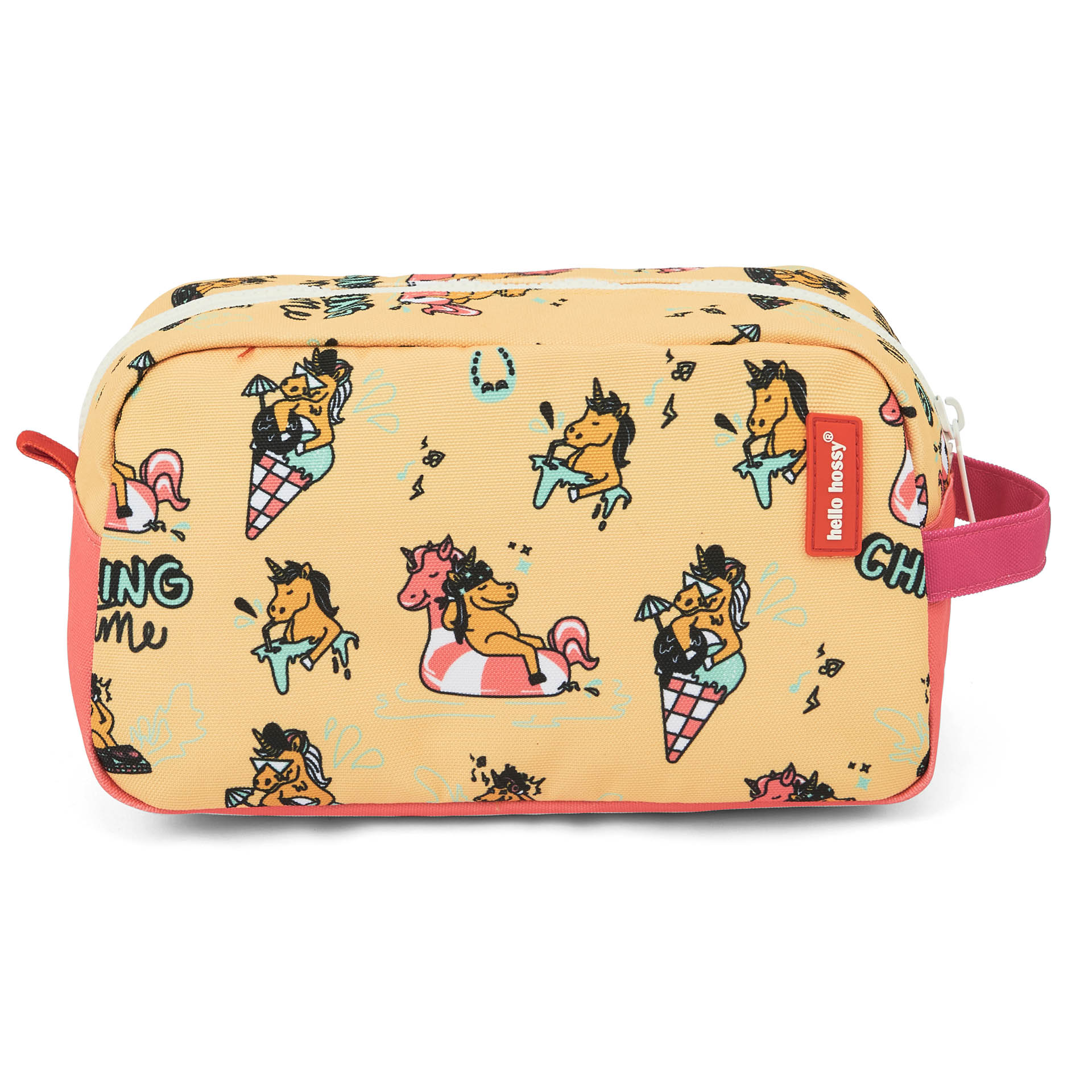 Toilettas kind prints eenhoorn geel roze Hello Hossy
