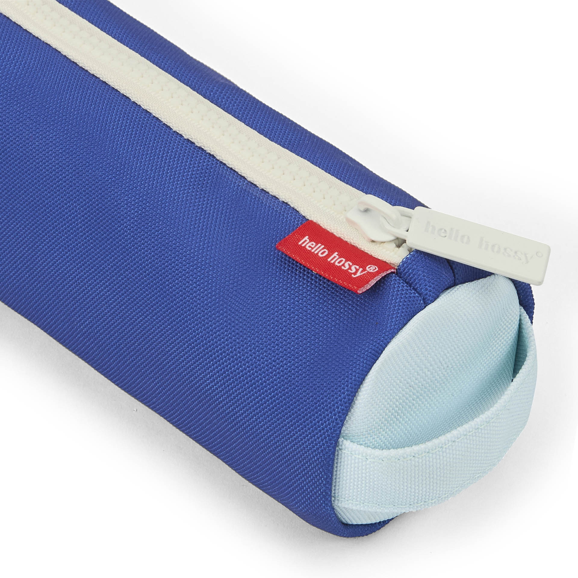 Schooletui kind Lichtblauw en Donkerblauw ritssluiting Hello Hossy