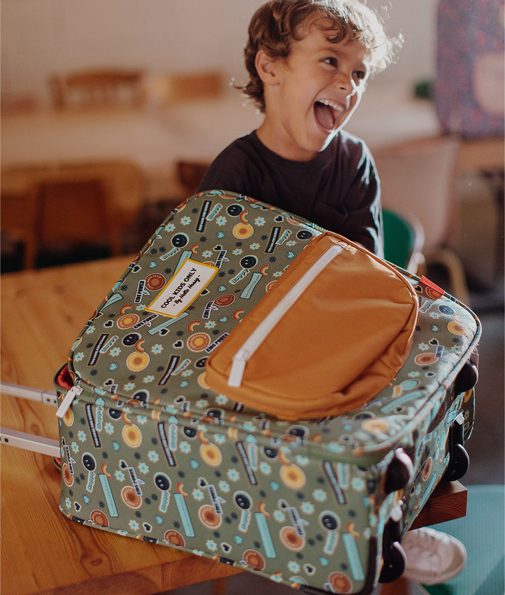Valies Kinderen Smiley, cabineformaat, met wielen, Cool Kids Only !