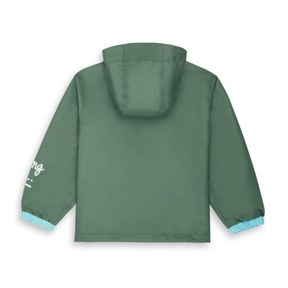 Veste de Pluie avec capuche Captain pour enfant – vue à plat, de dos