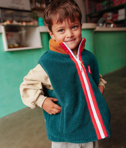 Duck Blue Fleece zonder mouwen