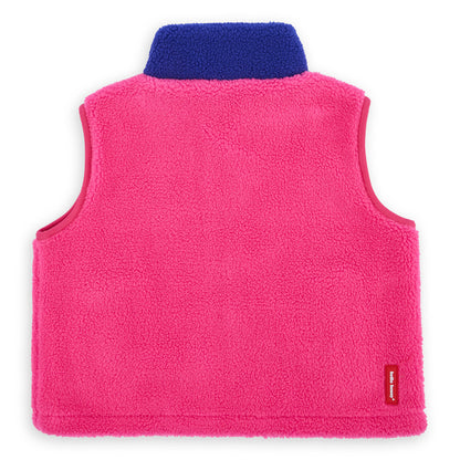 Fuchsia Fleece zonder mouwen