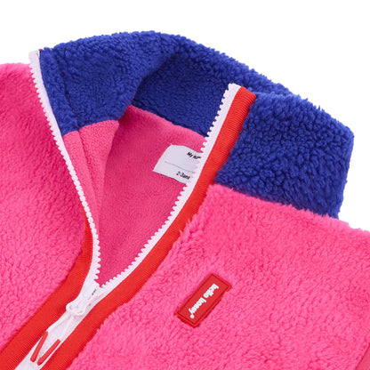 Fuchsia Fleece zonder mouwen