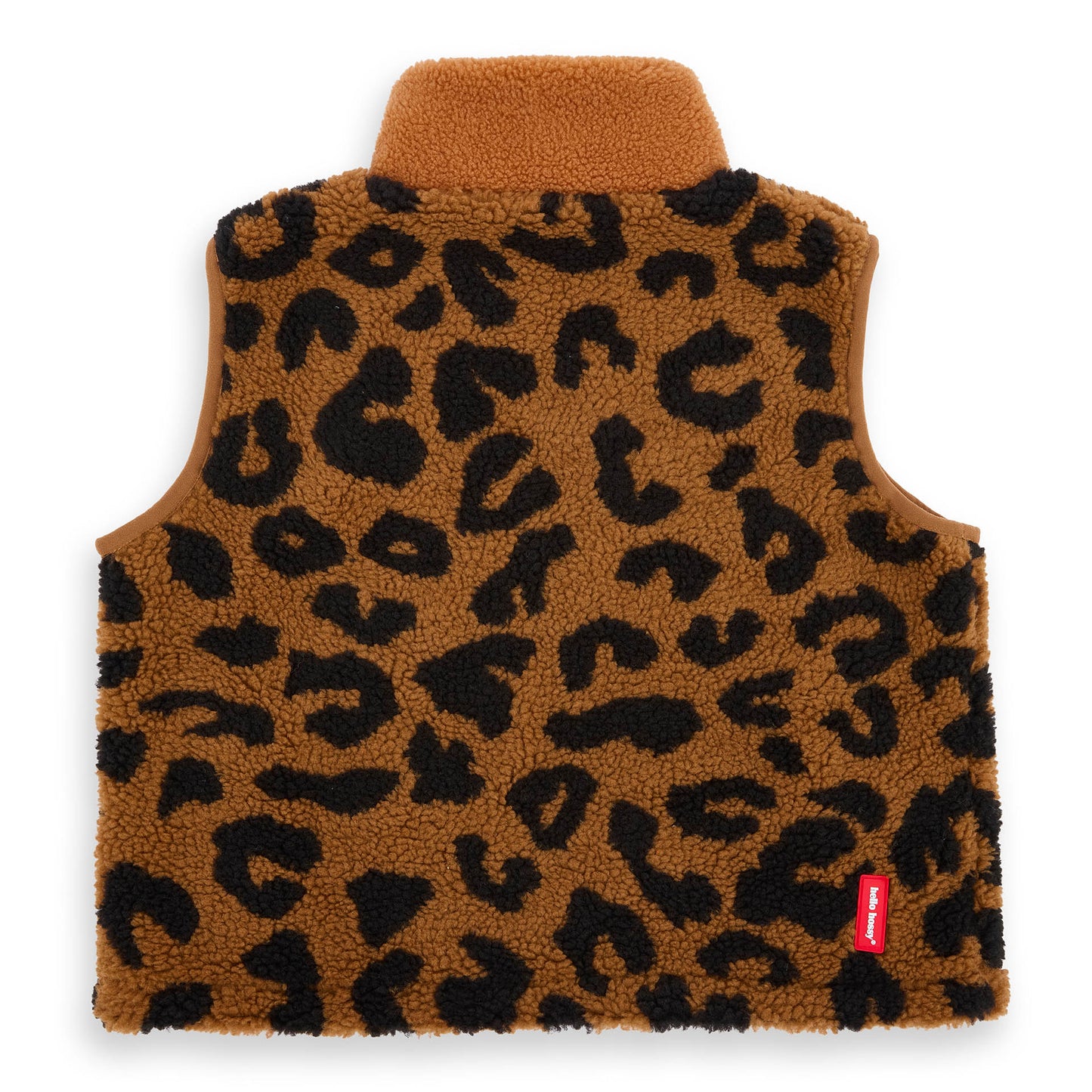 Leopard Fleece zonder mouwen