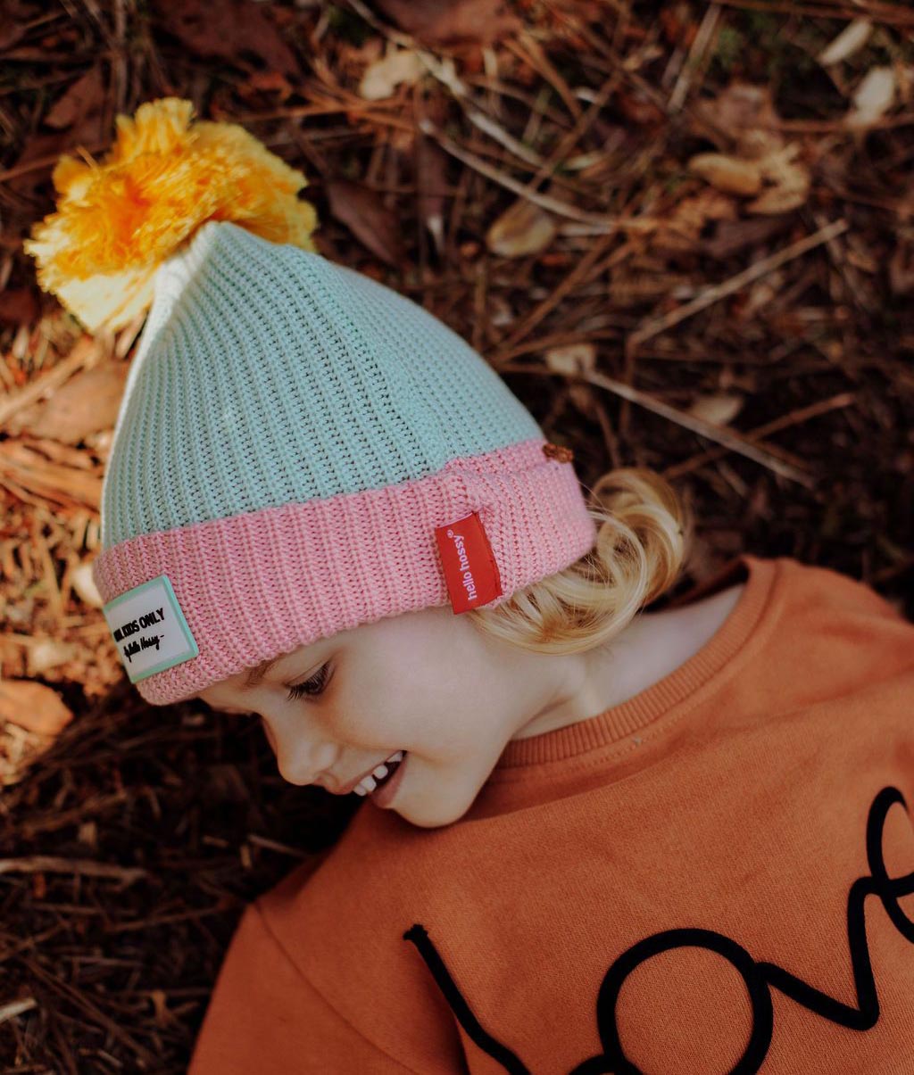 Color Block Pastel Muts