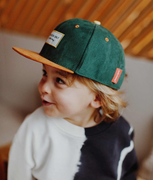 Casquette Daim Dark Green