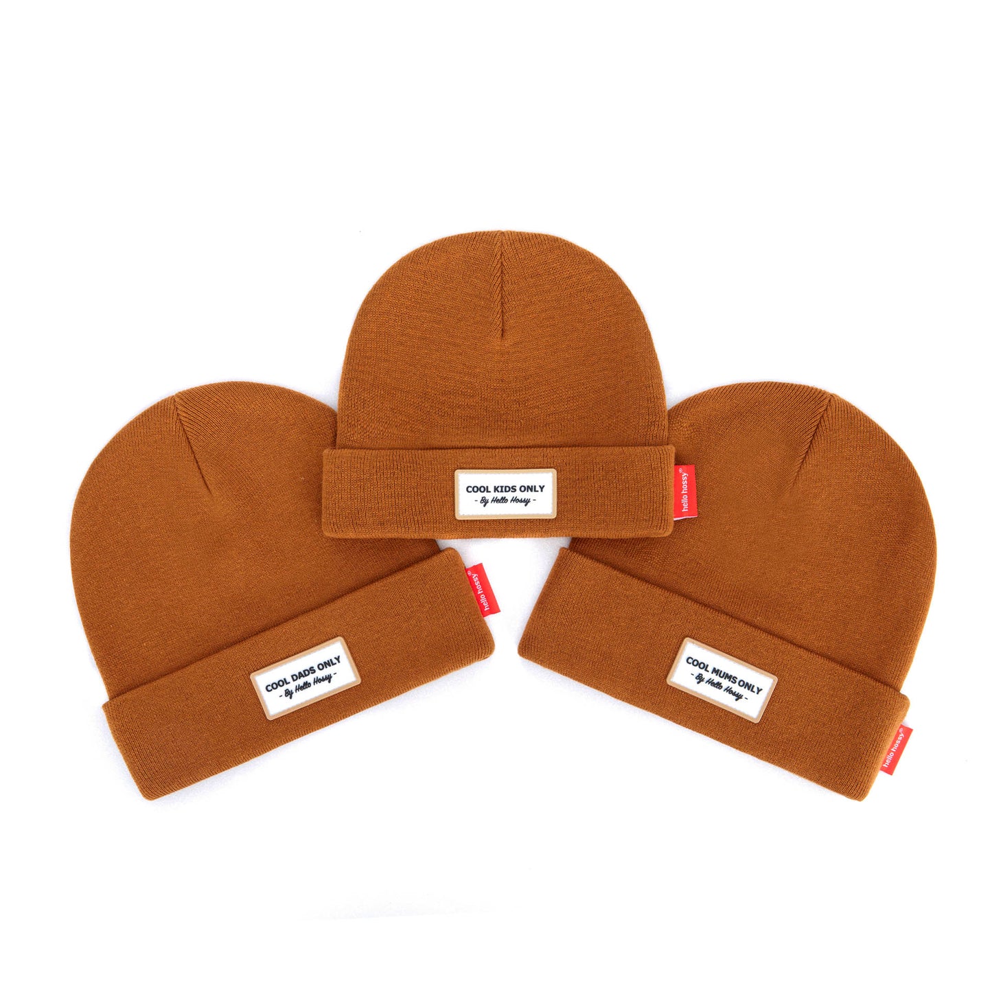 Bonnet Parents-Enfants Urban Cacao, 100% coton biologique, matchy-matchy, dès 9 mois, Cool Kids Only !