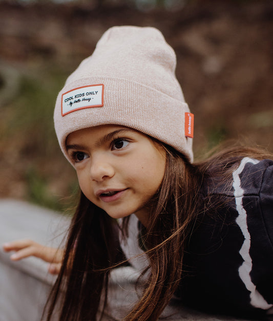 Bonnet Enfants Urban Nude, coton, effet chiné, maille douce et fine, dès 9 mois, Cool Kids Only !