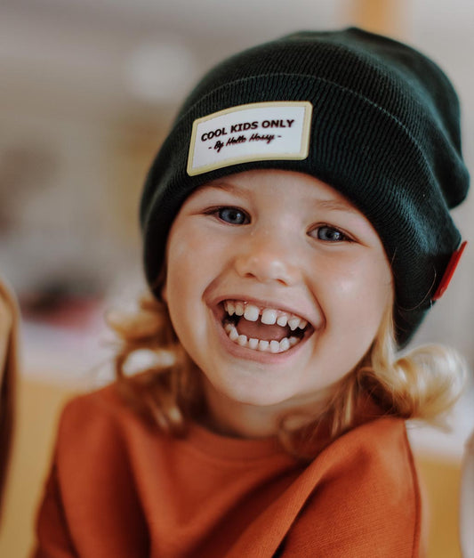 Bonnet Enfants Urban Green, 100% coton biologique, dès 9 mois, Cool Kids Only !