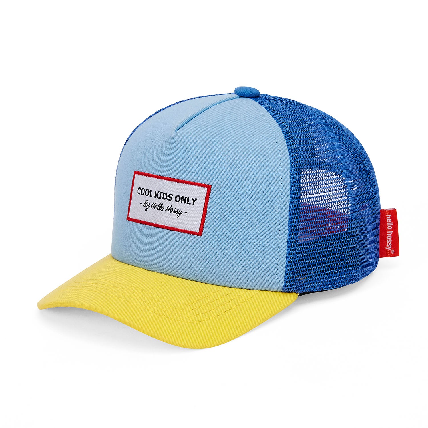 Casquette Enfants Mini Blue Lemon, style Trucker, éco-responsable, certifiée Oeko-Tex, dès 9 mois, Cool Kids Only !