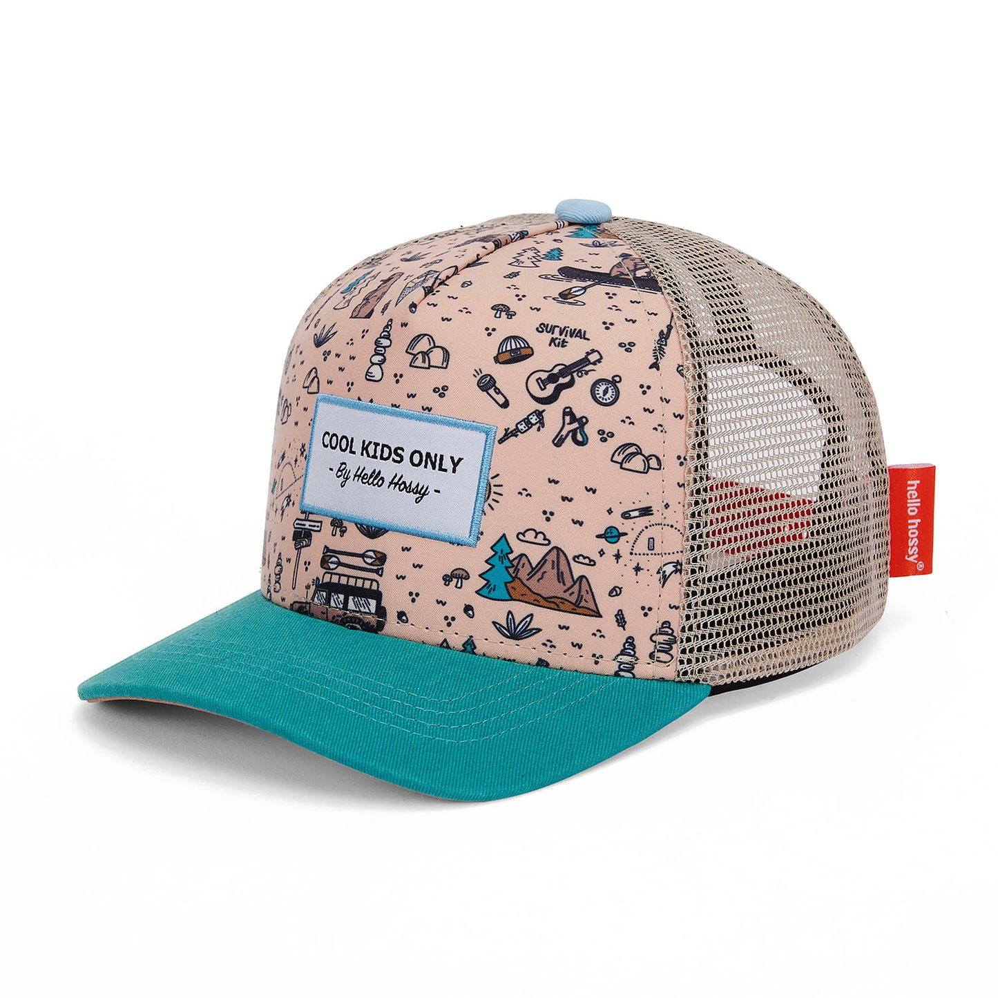 Casquette Enfants Road Trip, style Trucker, éco-responsable, certifiée Oeko-Tex, dès 9 mois, Cool Kids Only !