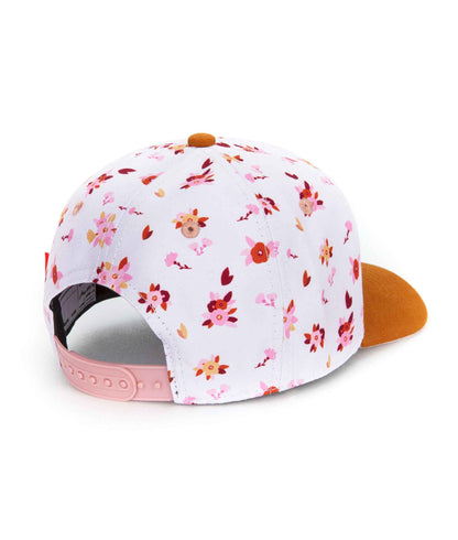 Casquette Enfants Vintage Flowers, visière courbée, éco-responsable, certifiée Oeko-Tex, dès 9 mois, Cool Kids Only !