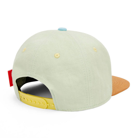 Casquette Enfants Mini Pistache, visière plate, 100% coton biologique, certifiée Oeko-Tex, dès 9 mois, Cool Kids Only !